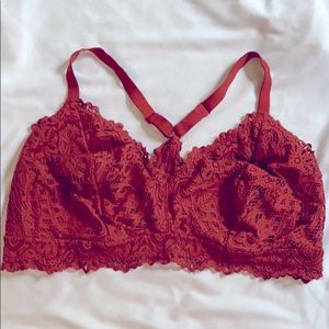 Burnt Orange Lacy Bralette